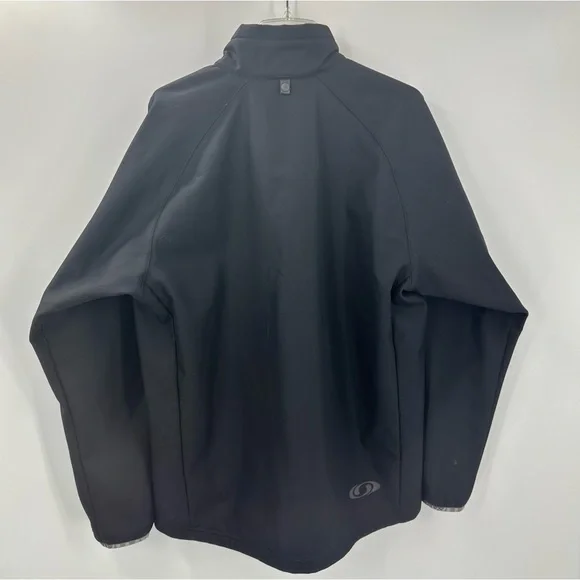 Salomon Black Nylon Jacket Ski Snowboard Mens XL - Picture 8 of 10